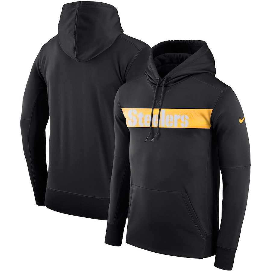 Men's Pittsburgh Steelers Nike Sideline Team Performance Pullover Hoodie Black,We sell and wholesale Men's Pittsburgh Steelers Nike Sideline Team Performance Pullover Hoodie Black on line form chian!